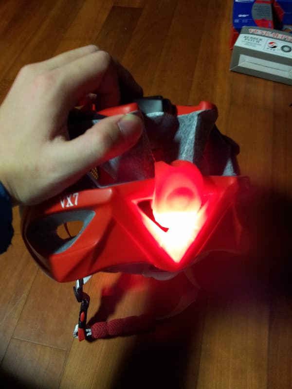 Helmet back light