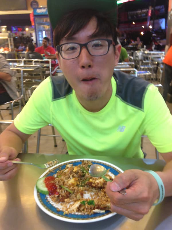 Friend having dinner