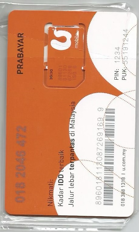 Prepaid USIM chip in Malaysia