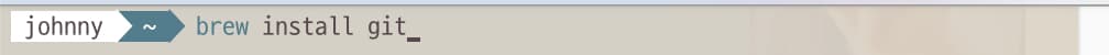 Homebrew command to install Git Homebrew command to install Git