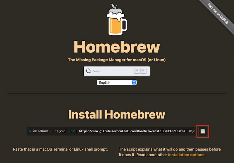 Homebrew official website Homebrew official website