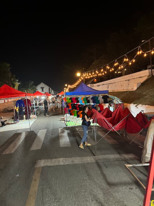 Closing Luang Prabang night market
