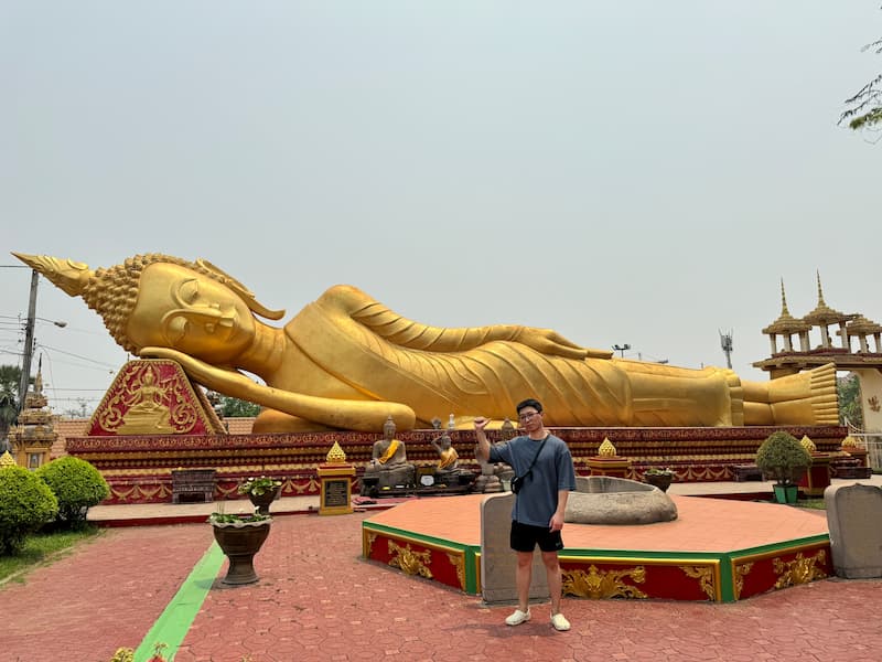 Friend with Reclining Buddha