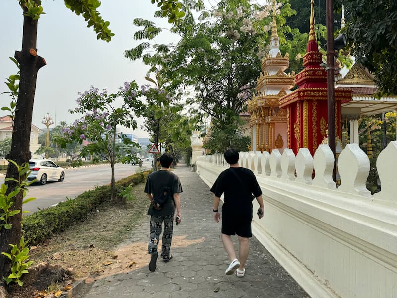 On the way for breakfast