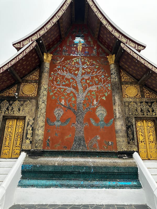 Golden mosaic mural called the Tree of life