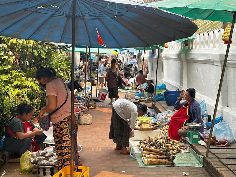 Luang Prabang morning market