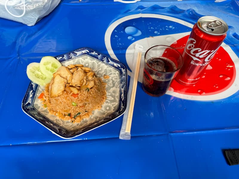 The lunch menu for friend