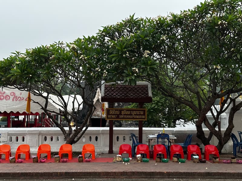 Alms Giving ceremony