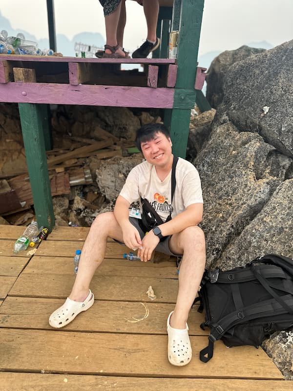 Blogger exhausted