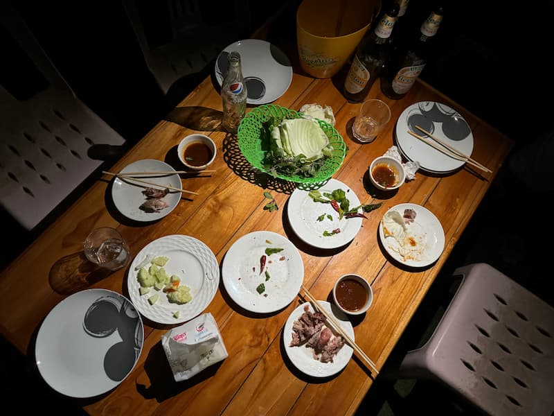 Empty dishes