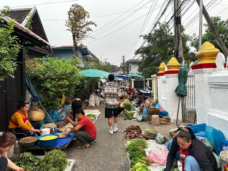 Luang Prabang morning market