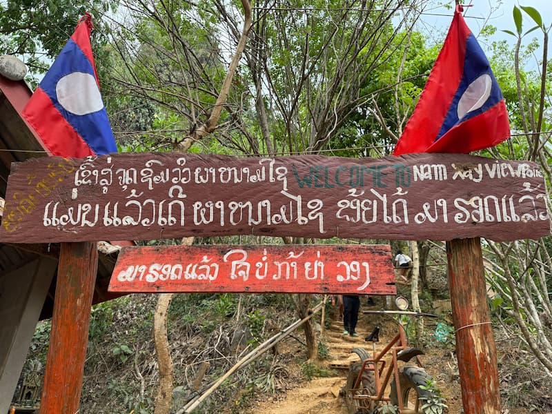 The entrance of Namxay viewpoint
