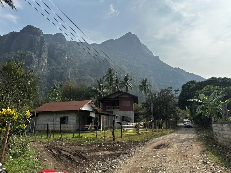 아름다운 방 비엥 시골 풍경