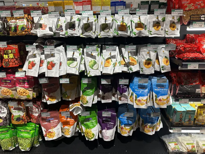 라오스 마켓의 기념품들