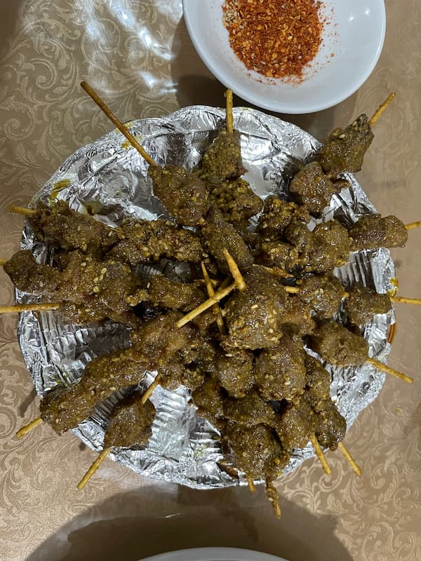 Lamb skewers