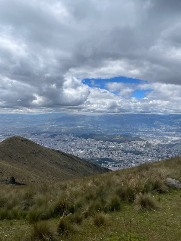 View from the top of the cable car's destination