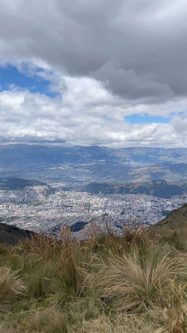 View from the top of the cable car's destination