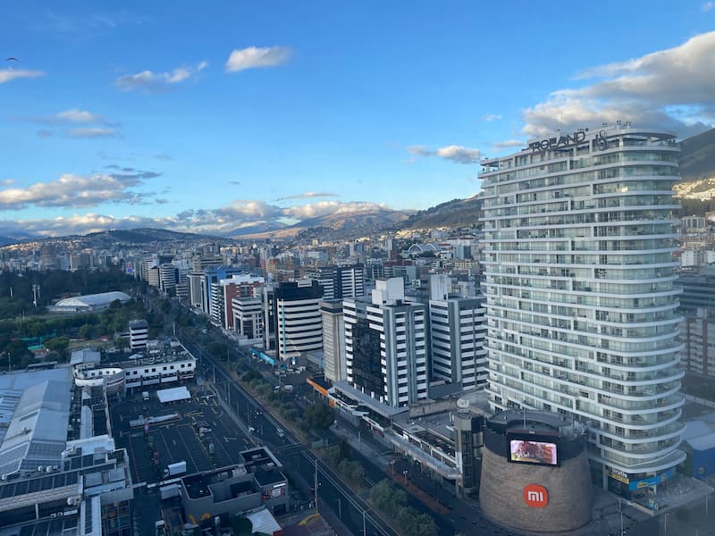 Quito city view at morning