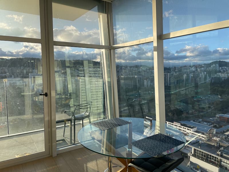 Quito city view at morning