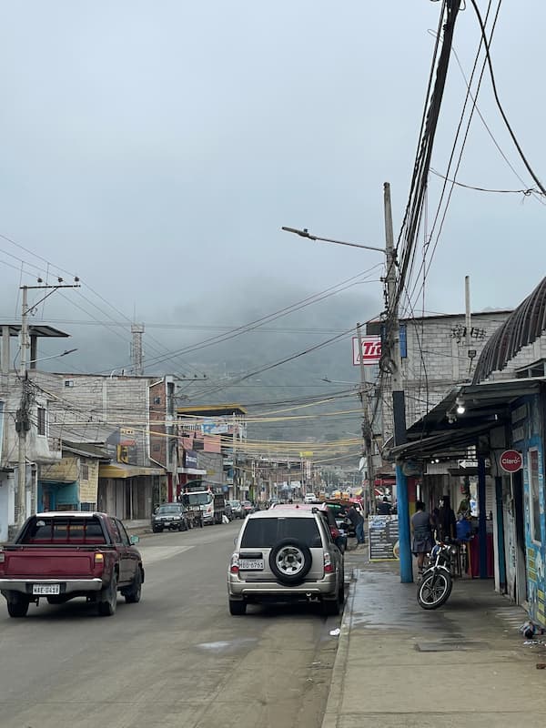 The street in Puerto Lopez