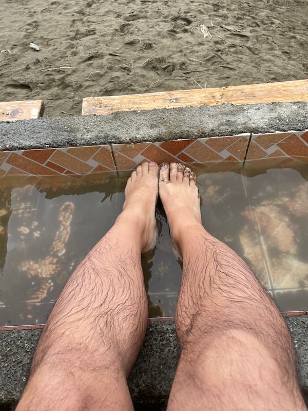 The place to wash feet