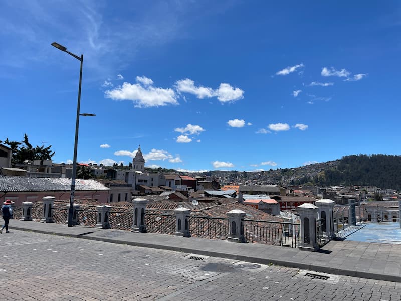 The old street in Quito
