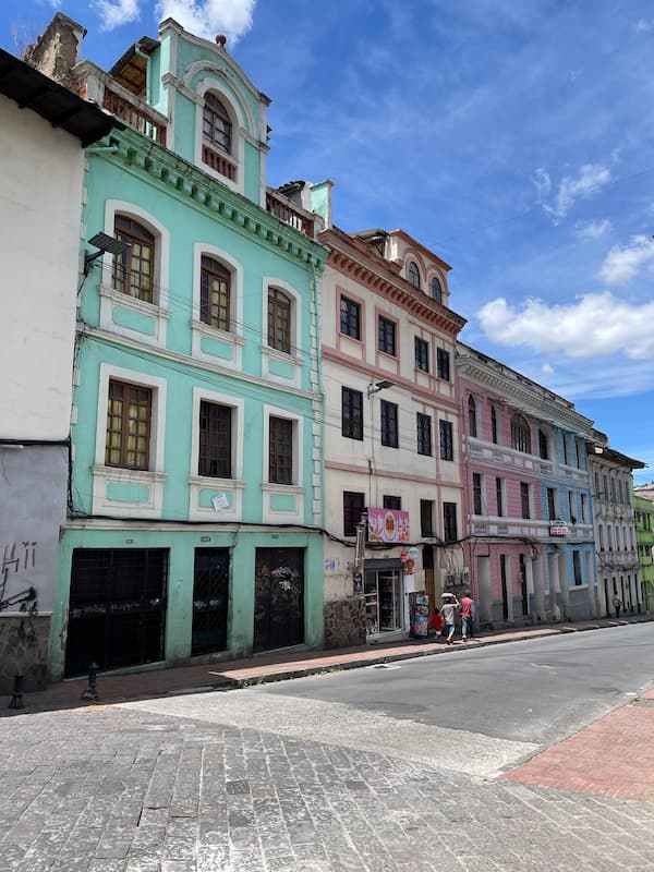 The old street in Quito