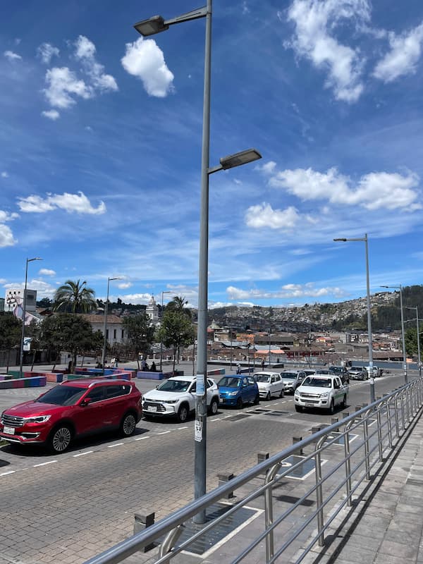The old street in Quito