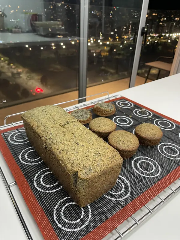 흑임자 파운드 케이크