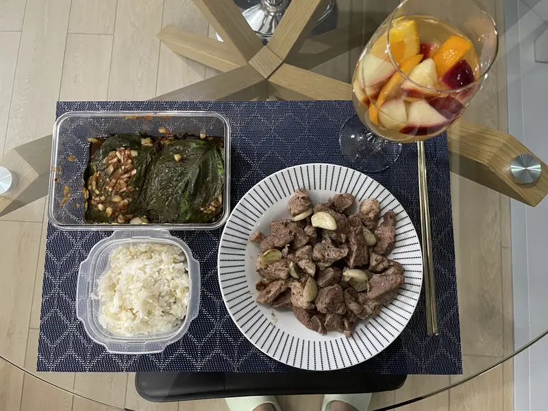 블로거가 요리한 구운 돼지 앞다릿살