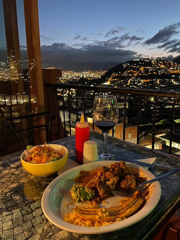 Café Mosaico restaurant at night