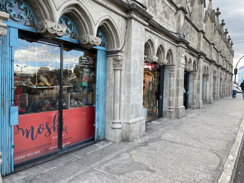 The shops under the basilica