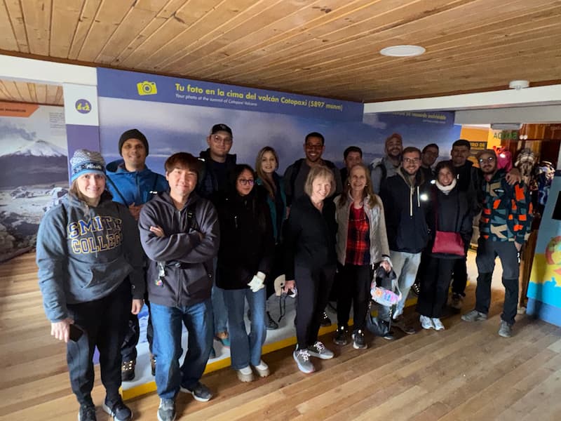 The group photo in Cotopaxi visitors center