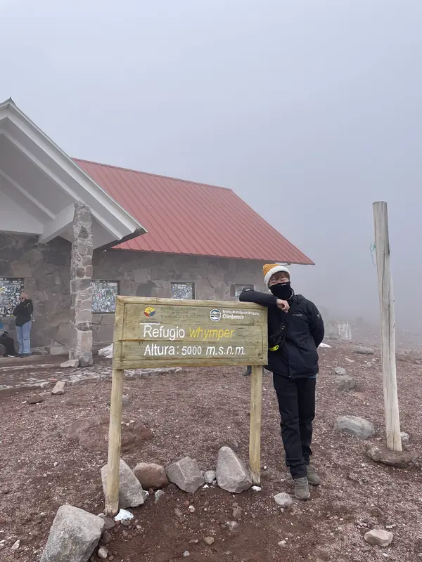 에드워드 윔퍼 산장에서 블로거