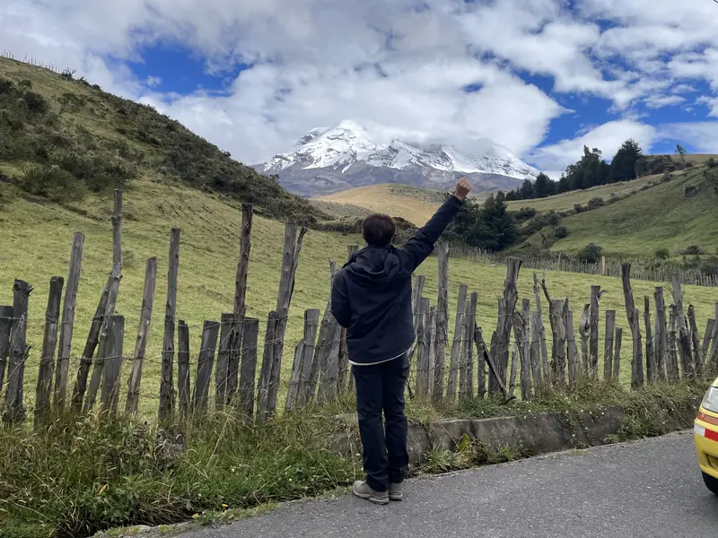 침보라소 화산과 블로거
