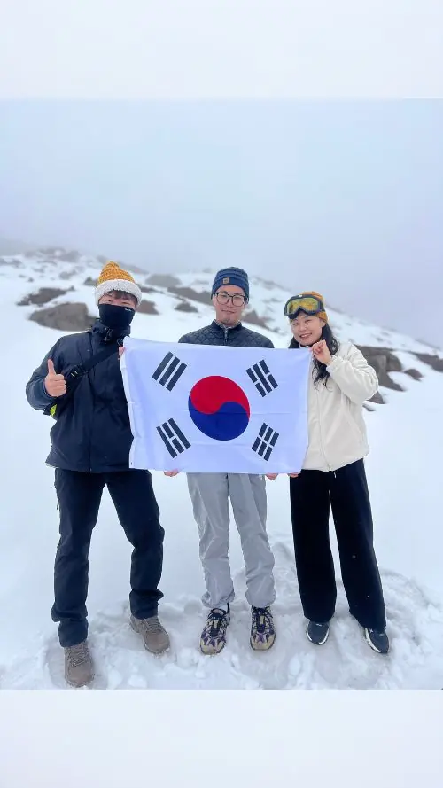 해발 약 5,150m에서 투어 일행들과 단체 사진