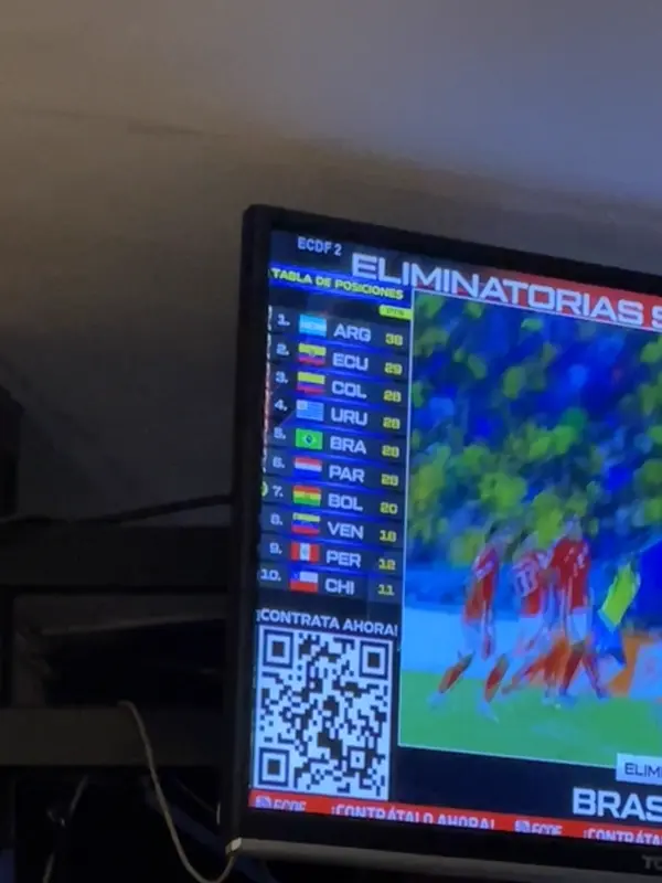 TV에서 방영 중인 남미 축구 리그