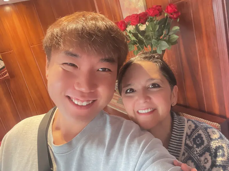 블로거와 카사 토도산토스 집주인 아주머니