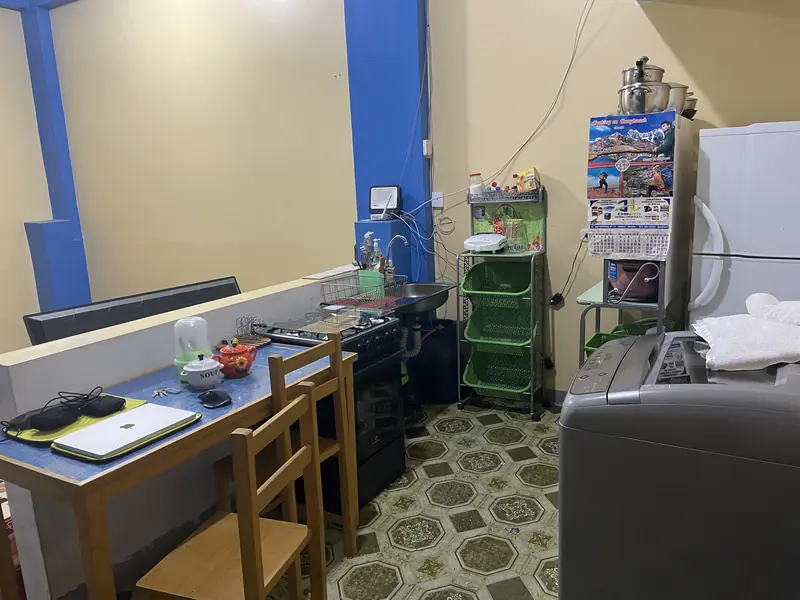 우아스카란 와시 숙소 주방