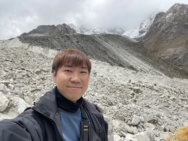 우안도이산 위에서 블로거