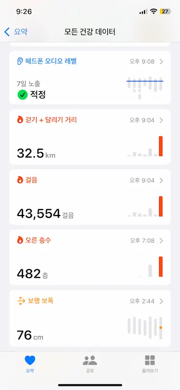 애플 건강 데이터