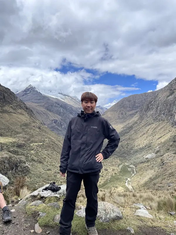 트레킹 4km 지점에서 블로거