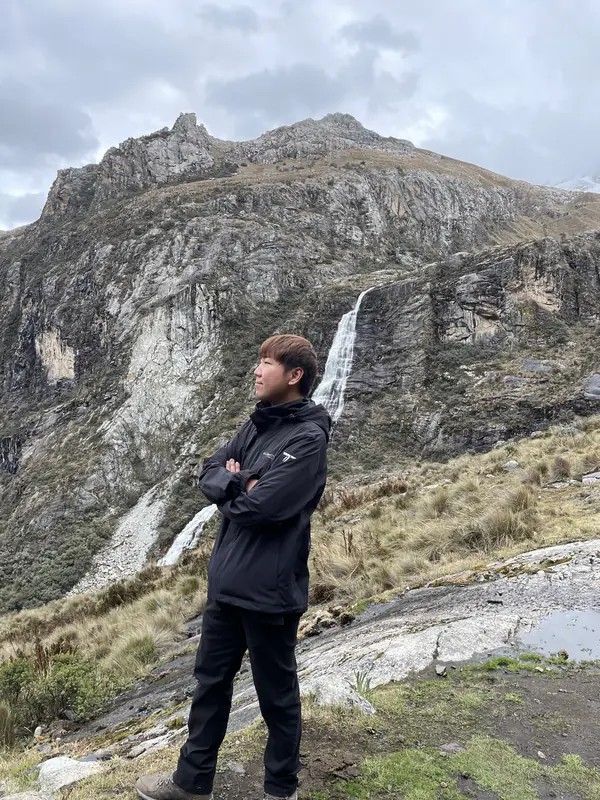 트레킹 4km 지점에서 블로거