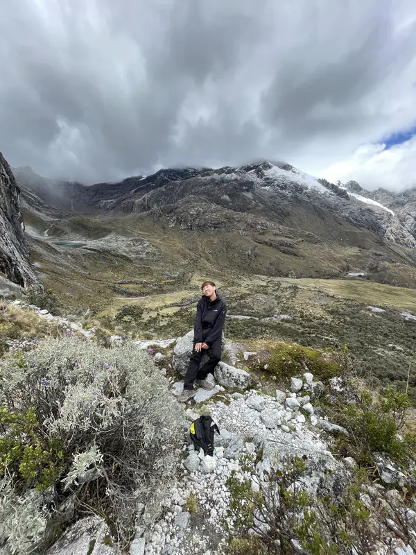 트레킹 6km 지점에서 블로거